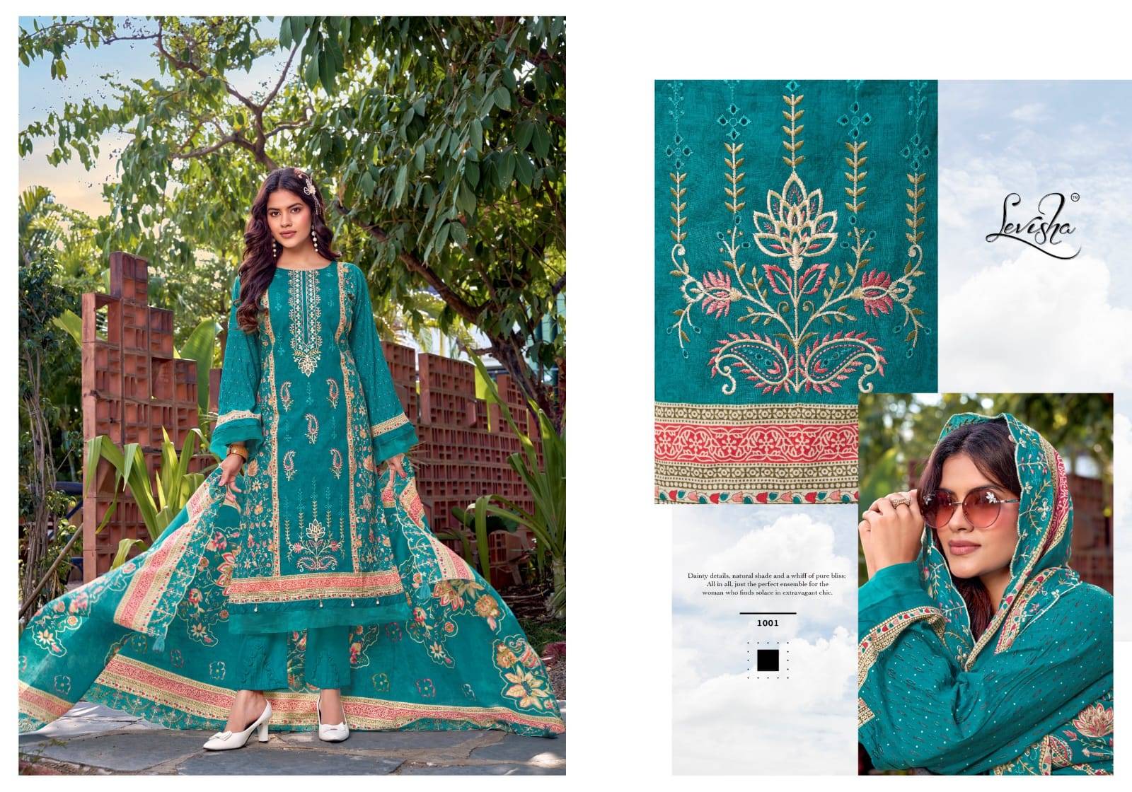Binsaeed Nx-6 By Levisha 1001 To 1006 Series Designer Suits Camric Lawn Cotton Dresses At Wholesale Price